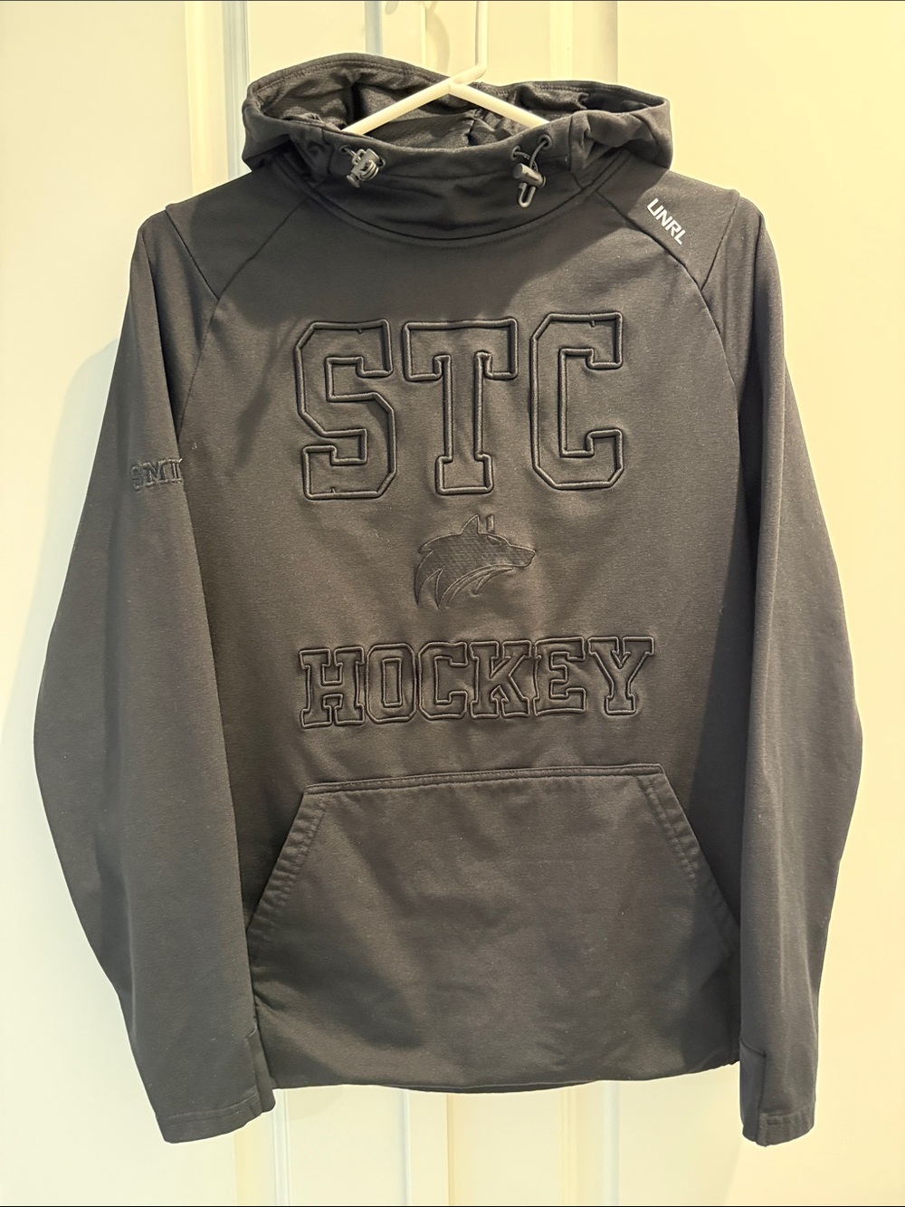 STC Hockey Men's Black Pullover Hoodie